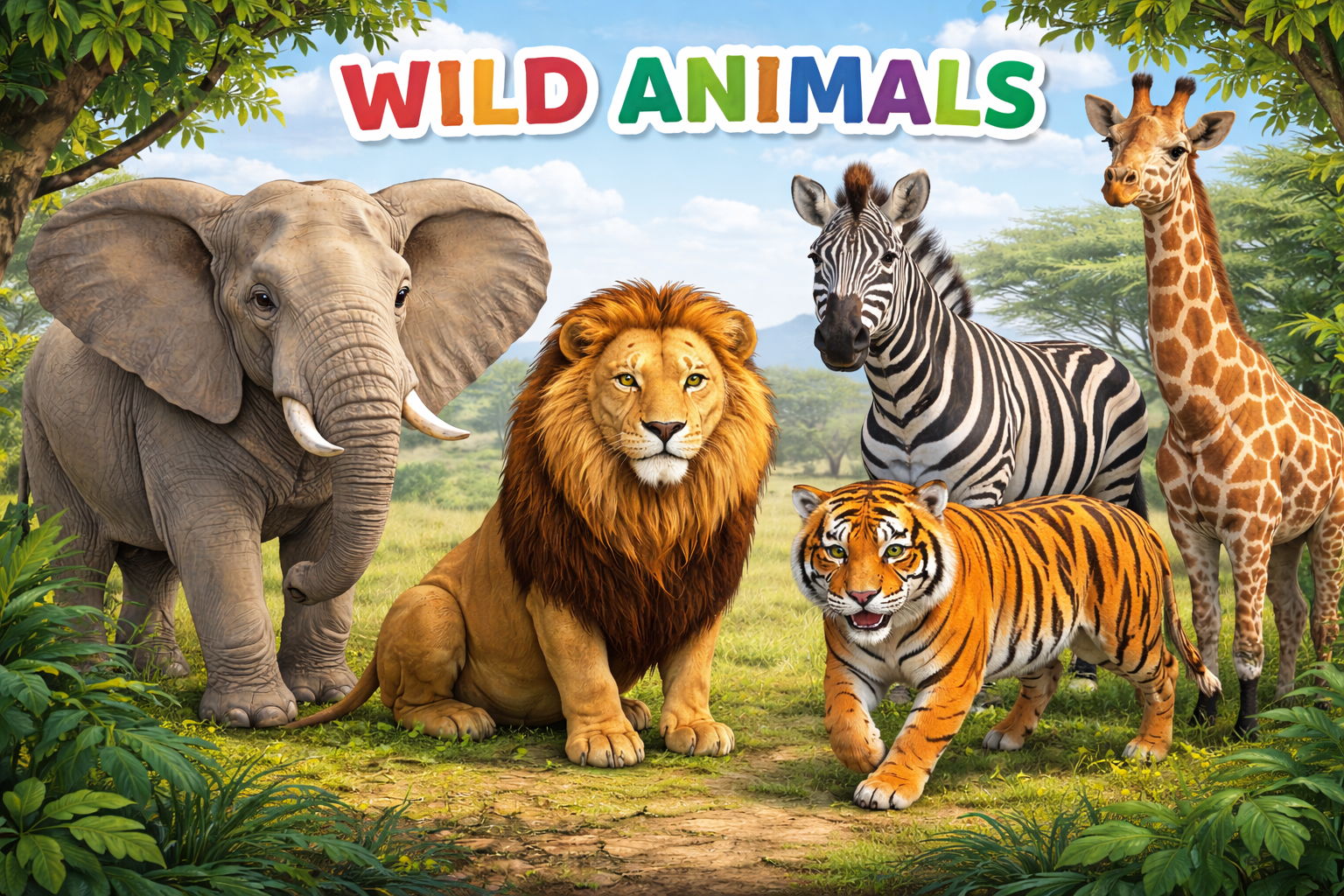 WILD ANIMALS PUZZLES