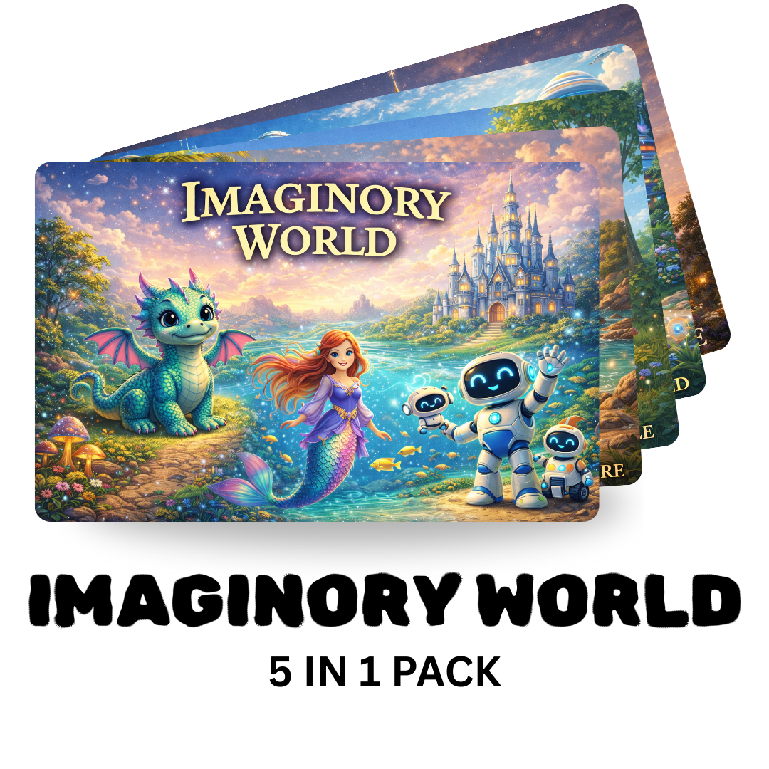 Imaginory World 5-in-1 Puzzle Value Pack - 120 Pieces Each - A4