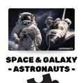 Space & Galaxy - ASTRONAUTS - 120 Pieces A4