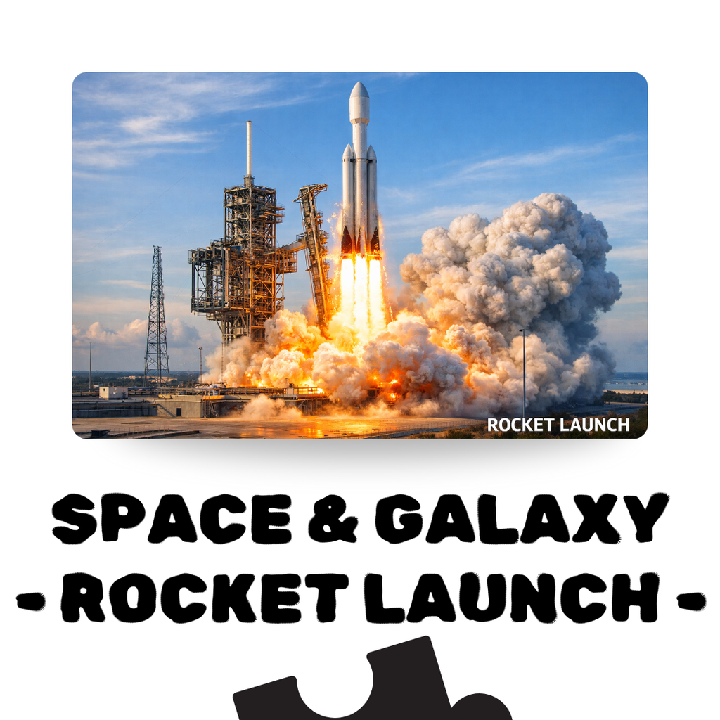 Space & Galaxy - ROCKET LAUNCH - 120 Pieces A4