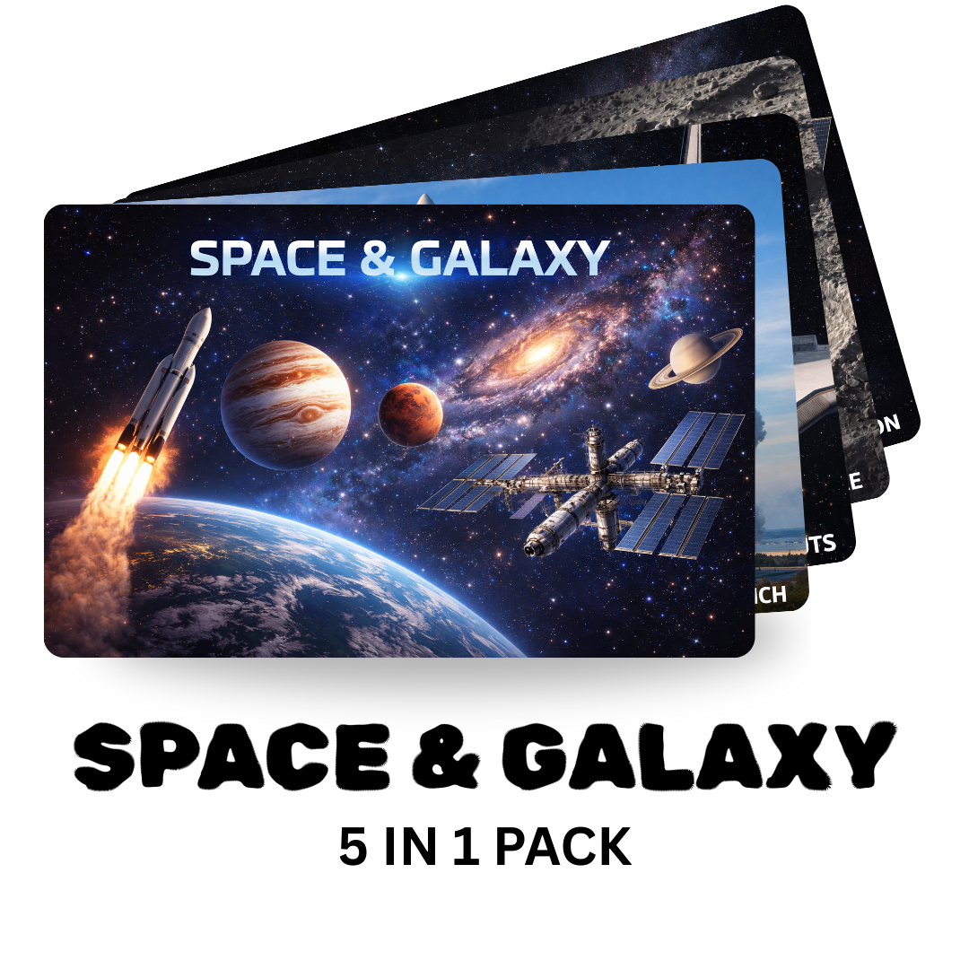 Space & Galaxy 5-in-1 Puzzle Value Pack - 120 Pieces Each - A4