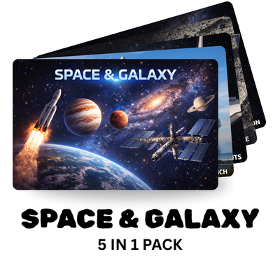 Space & Galaxy 5-in-1 Puzzle Value Pack - 120 Pieces Each - A4