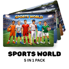 Sports World 5-in-1 Puzzle Value Pack - 120 Pieces Each - A4
