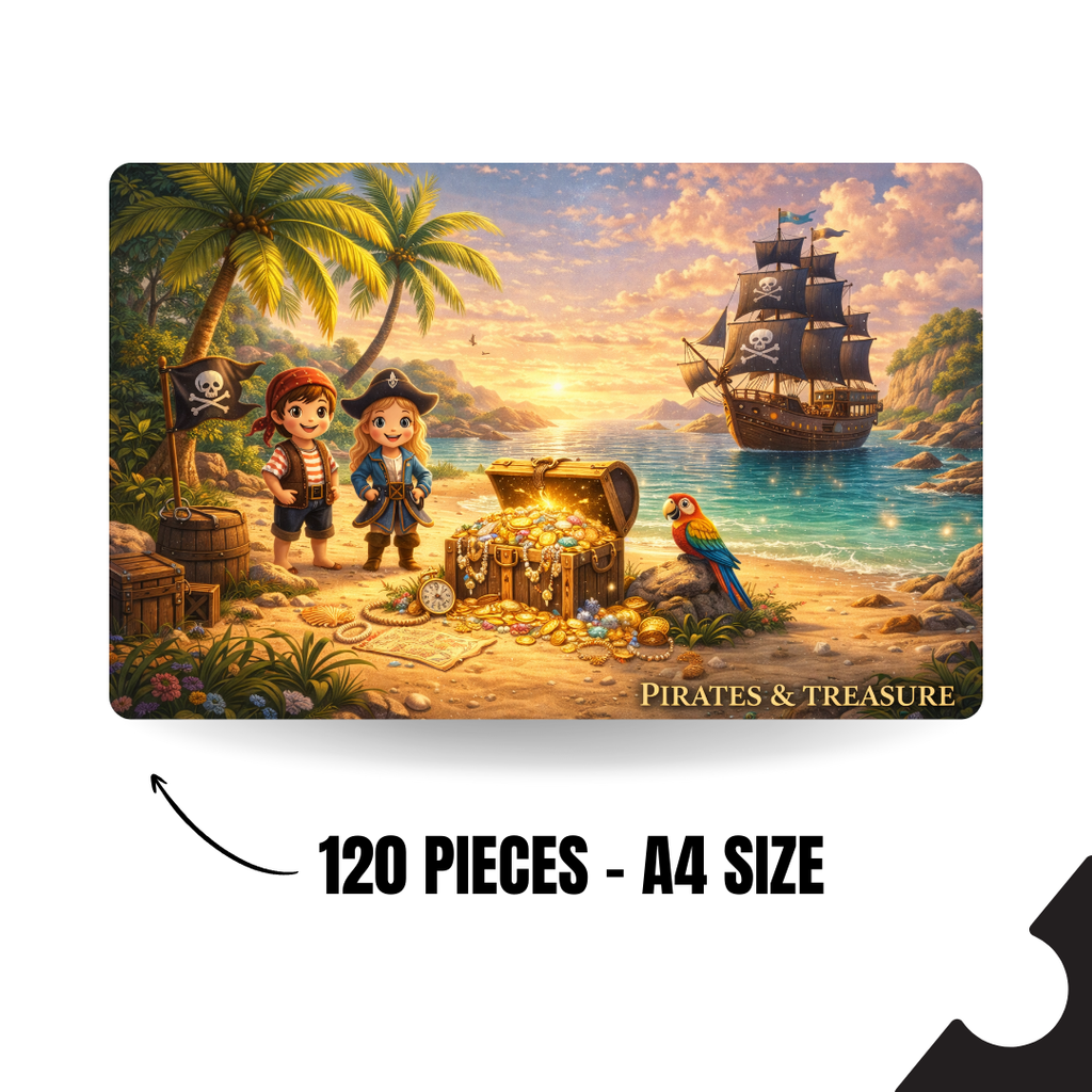 Imaginory World - PIRATES & TRESURE - 120 Pieces A4