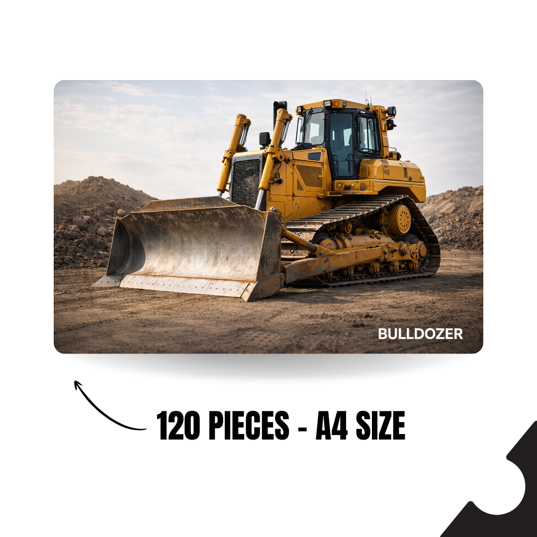 Vehicles - BULLDOZER - 120 Pieces A4