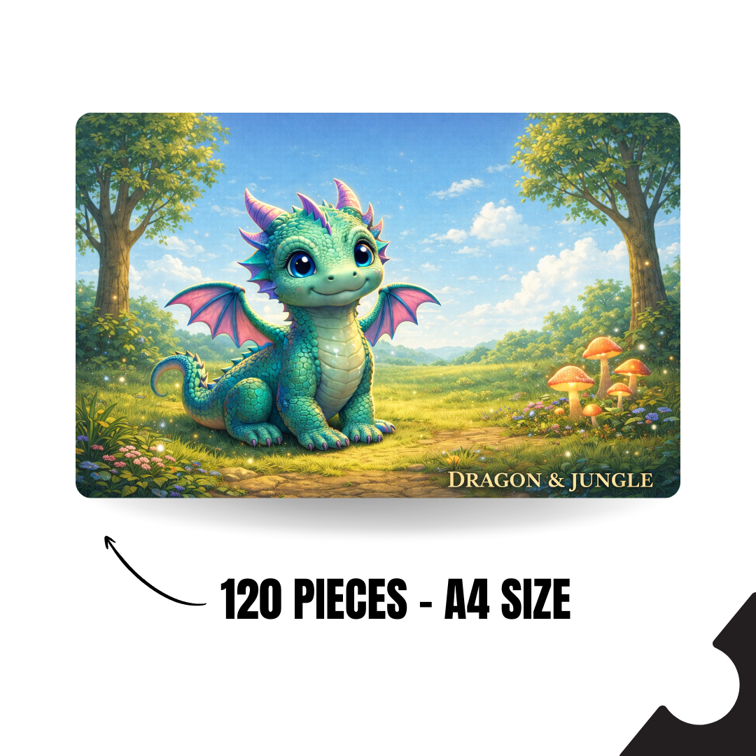 Imaginory World - DRAGON & JUNGLE - 120 Pieces A4