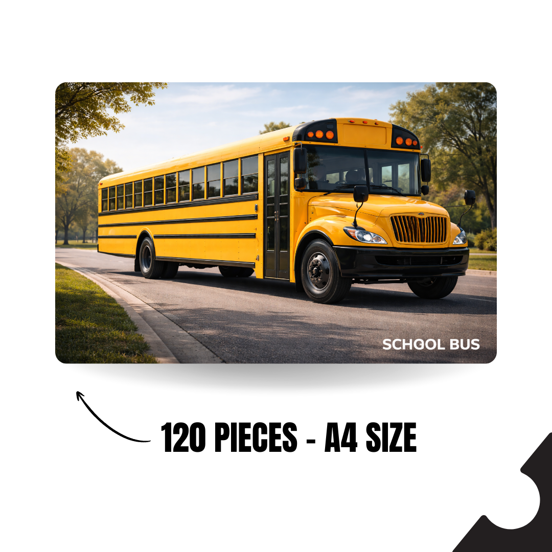 Vehicles - SCHOOL BUS - 120 Pieces A4
