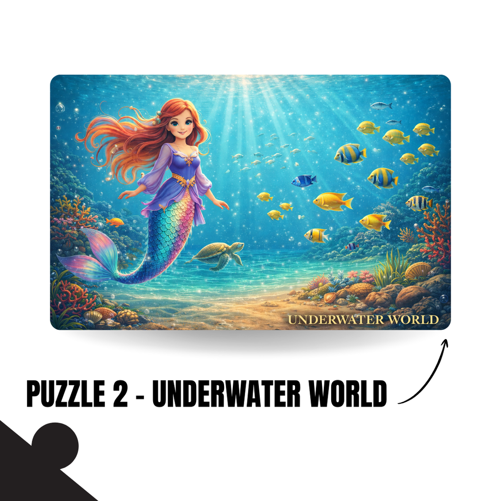 Imaginory World 5-in-1 Puzzle Value Pack - 120 Pieces Each - A4