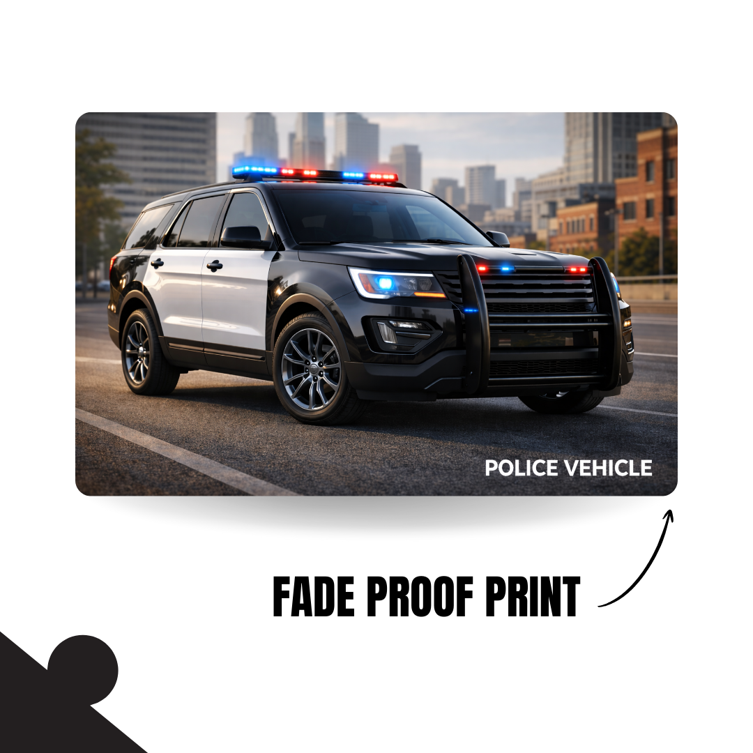 Vehicles - POLICE CAR - 120 Pieces A4