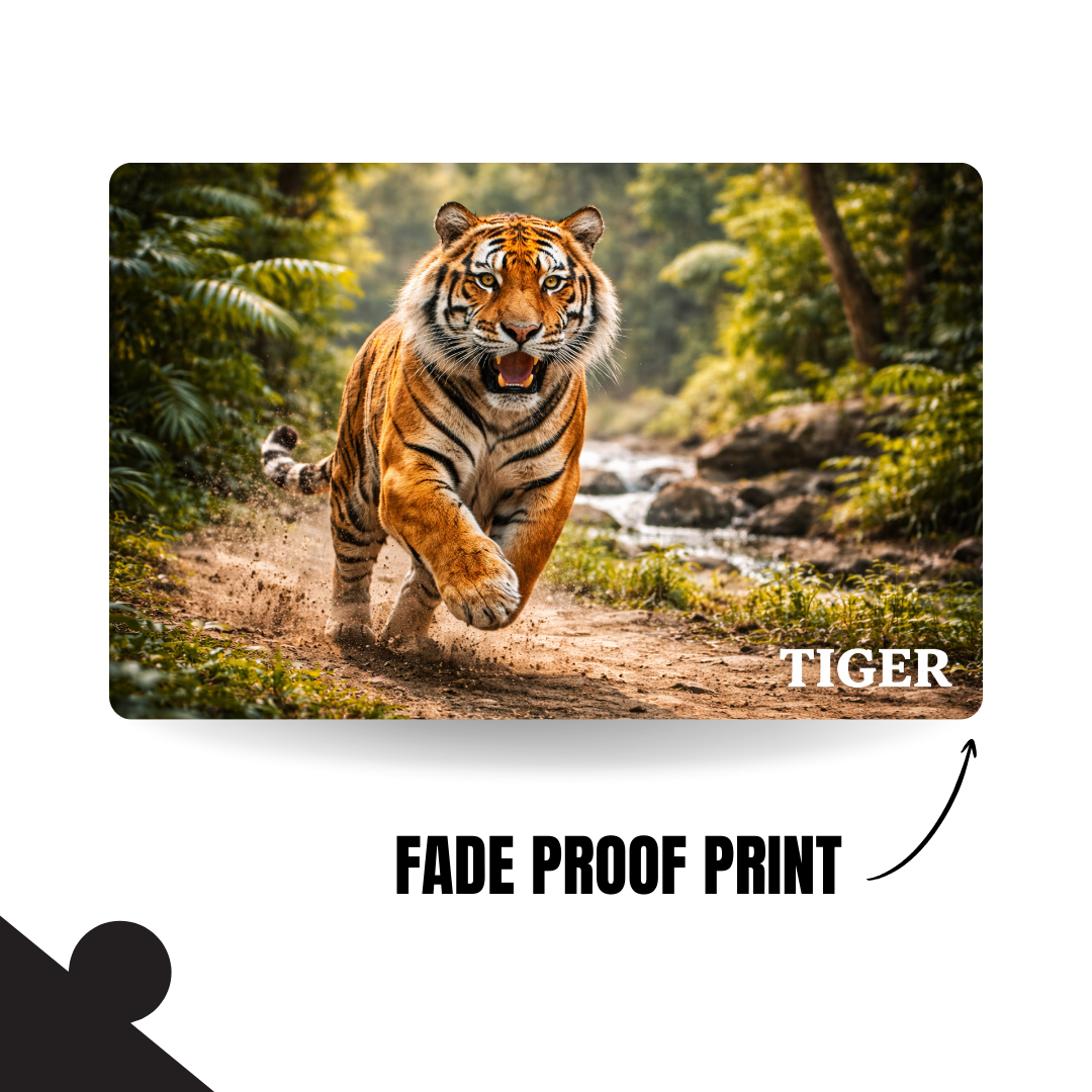 Wild Animal - TIGER - 120 Pieces Puzzle A4