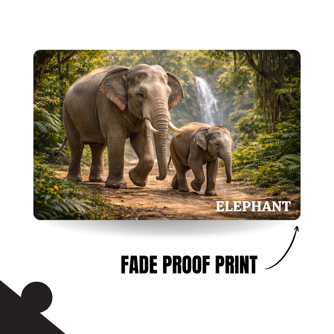 Wild Animal - ELEPHANT - 120 Pieces Puzzle A4