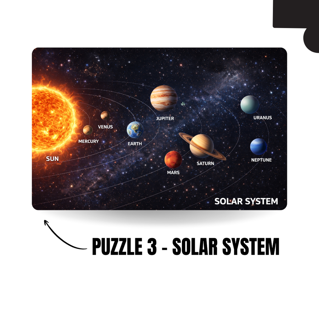 Space & Galaxy 5-in-1 Puzzle Value Pack - 120 Pieces Each - A4