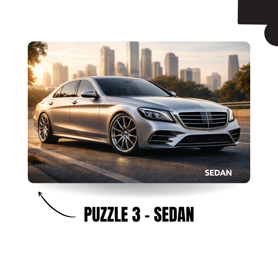 Vehicle Types 5-in-1 Puzzle Value Pack - 120 Pieces Each - A4