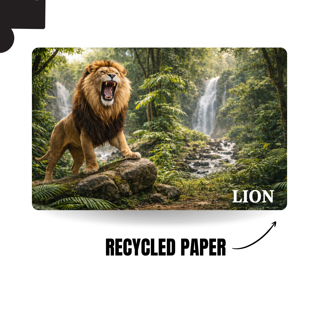 Wild Animal - LION - 120 Pieces Puzzle A4