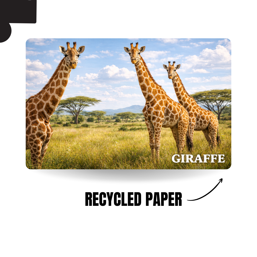 Wild Animal - GIRAFFE - 120 Pieces Puzzle A4
