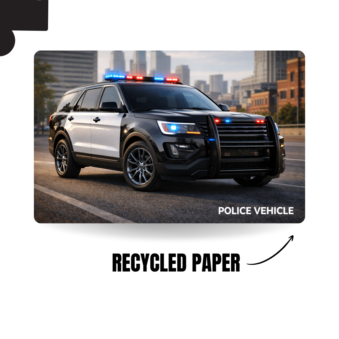 Vehicles - POLICE CAR - 120 Pieces A4